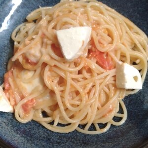 完熟または冷凍トマトで☆パスタ・マルゲリータ